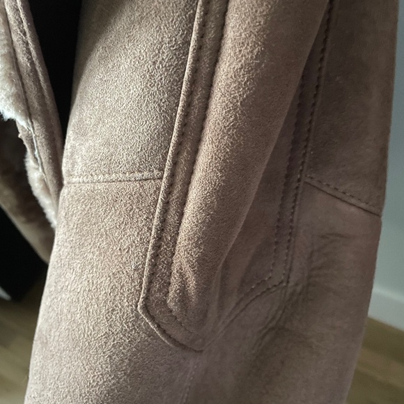 Vintage Mens Genuine Shearling Sheepskin Coat - Picture 6 of 12